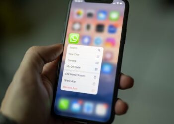 Iphone con opciones de app