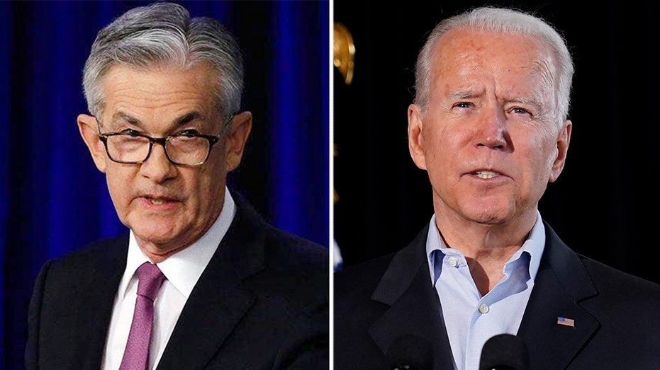 Jerome Powell y el presidente Joe Biden
