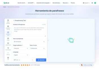 Revisión de Herramienta de paráfrasis de HIX AI: Herramienta gratuita de parafraseo en línea