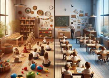 ¿En qué se diferencia Montessori de la escuela normal?