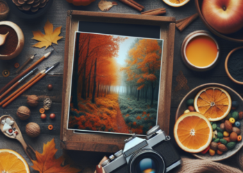 ¿Qué cuatro colores se asocian comúnmente con el otoño?