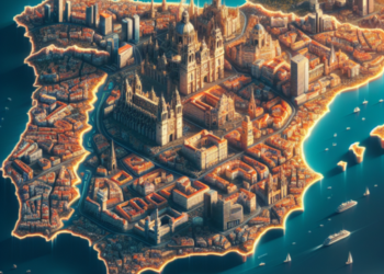 ciudades de espaa mapa