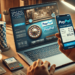 Transacción segura con PayPal para casinos online, destacando la rapidez y confiabilidad en la gestión de fondos.