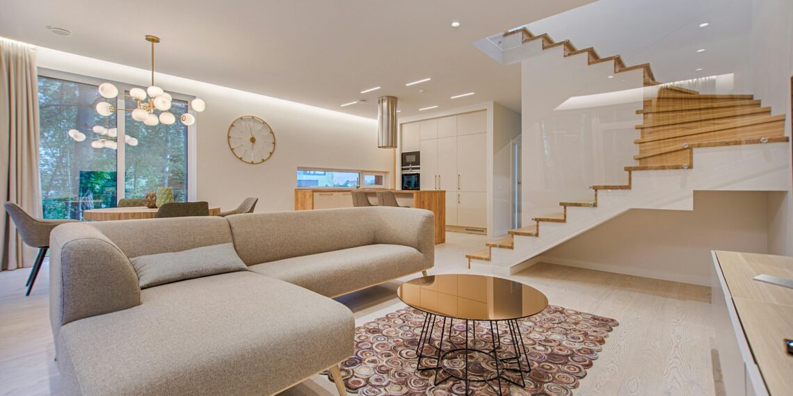 Decoración hogar moderno salón acogedor